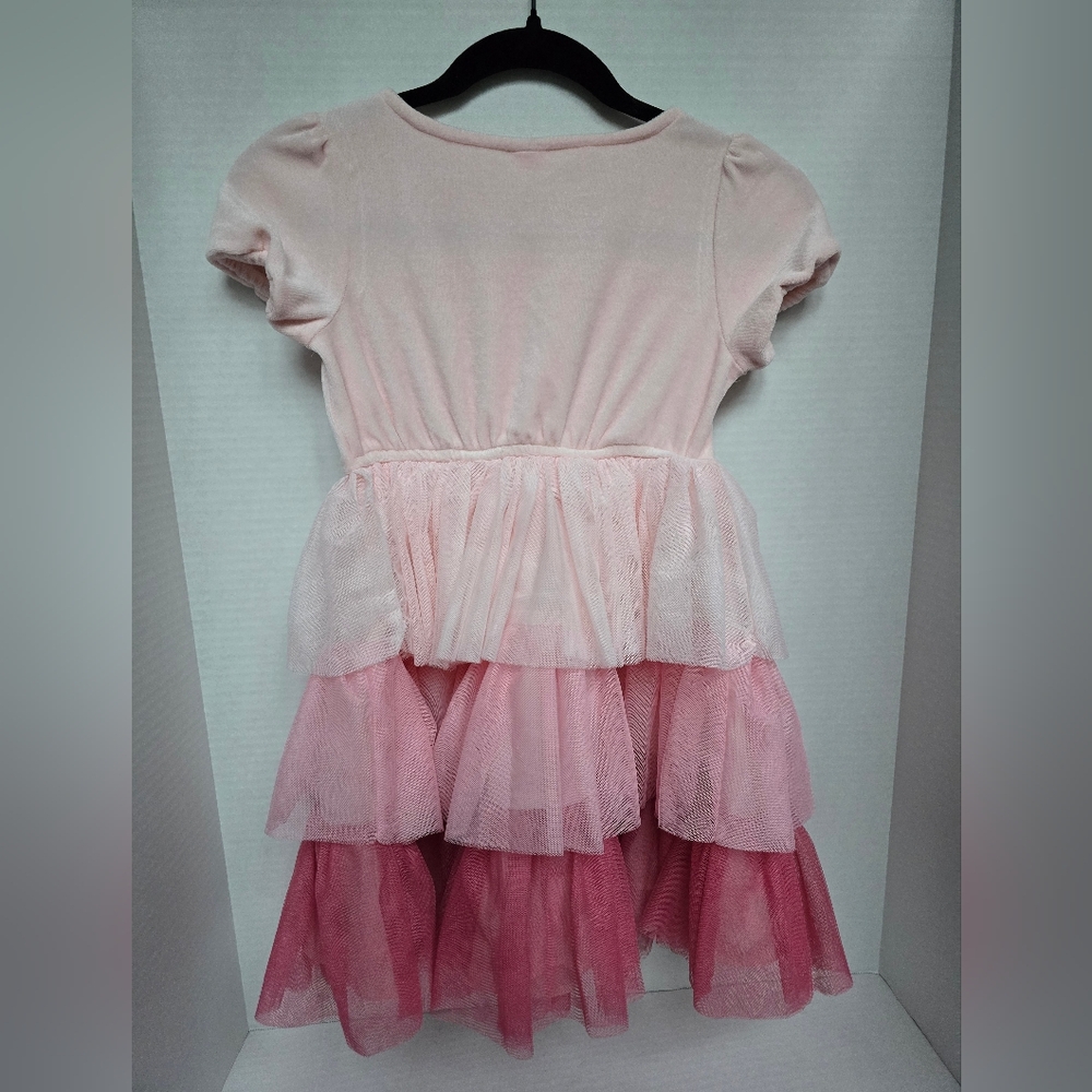 Pink Tiered Princess Style Dress 8 Girls - Picture 5 of 8